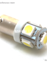 Светодиод (24v) Т8,5  5 SMD 5050 (бел.)