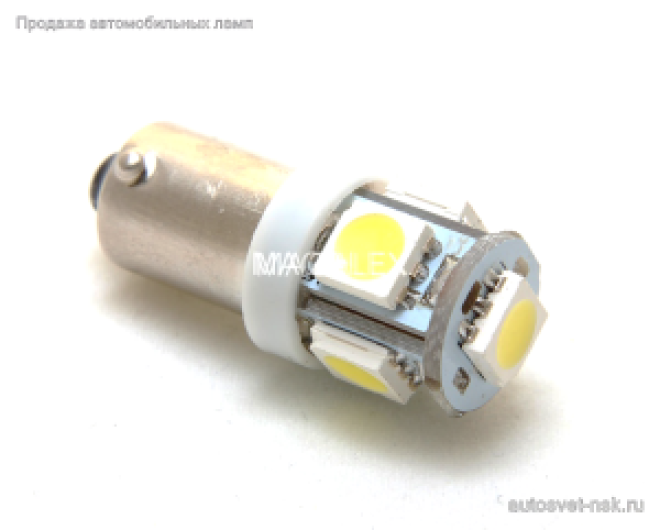 Светодиод Т8,5  5 SMD (5050) (бел.)