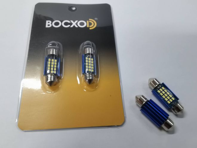 BOCXOD Светодиод AC 31mm 12 SMD (2016) Canbus 9-24v (бл. 2шт.)