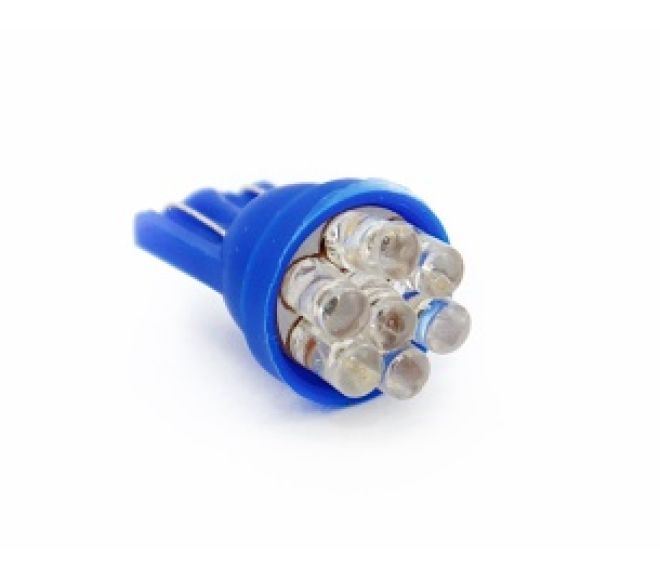 Светодиод Т10  7 Led  (син.)