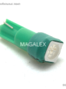 Светодиод (24v) Т5  1 SMD 5050 (зел.)