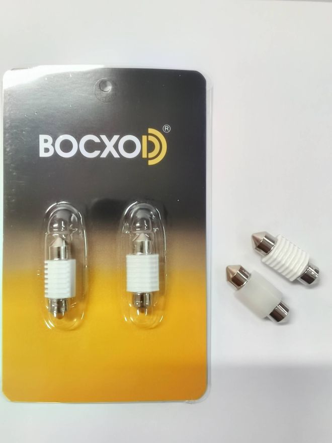 BOCXOD Светодиод (12-24V) AC 36мм 3 SMD (3030) Ceramics (бл. 2шт.)
