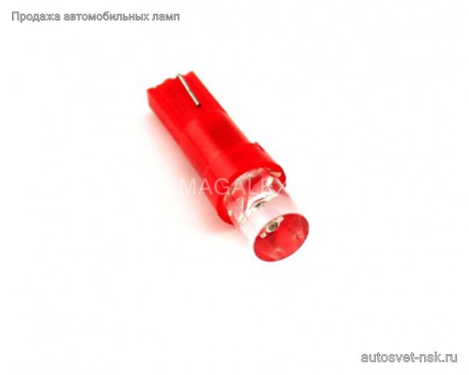 Светодиод Т5  1 Led конус (крас.)